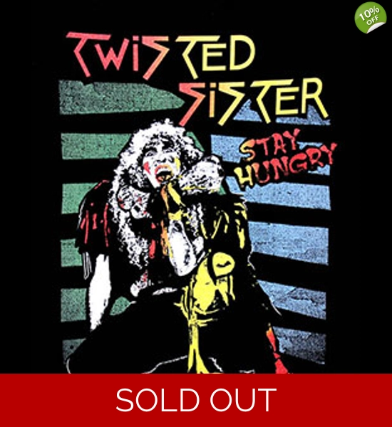 Twisted Sister Stay Hungry T-Shirt LG